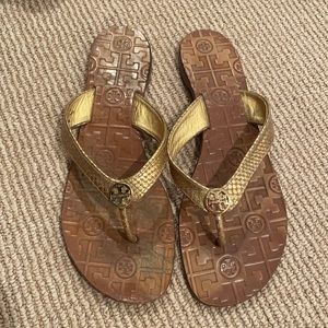Tory Burch Thora Sandals Gold